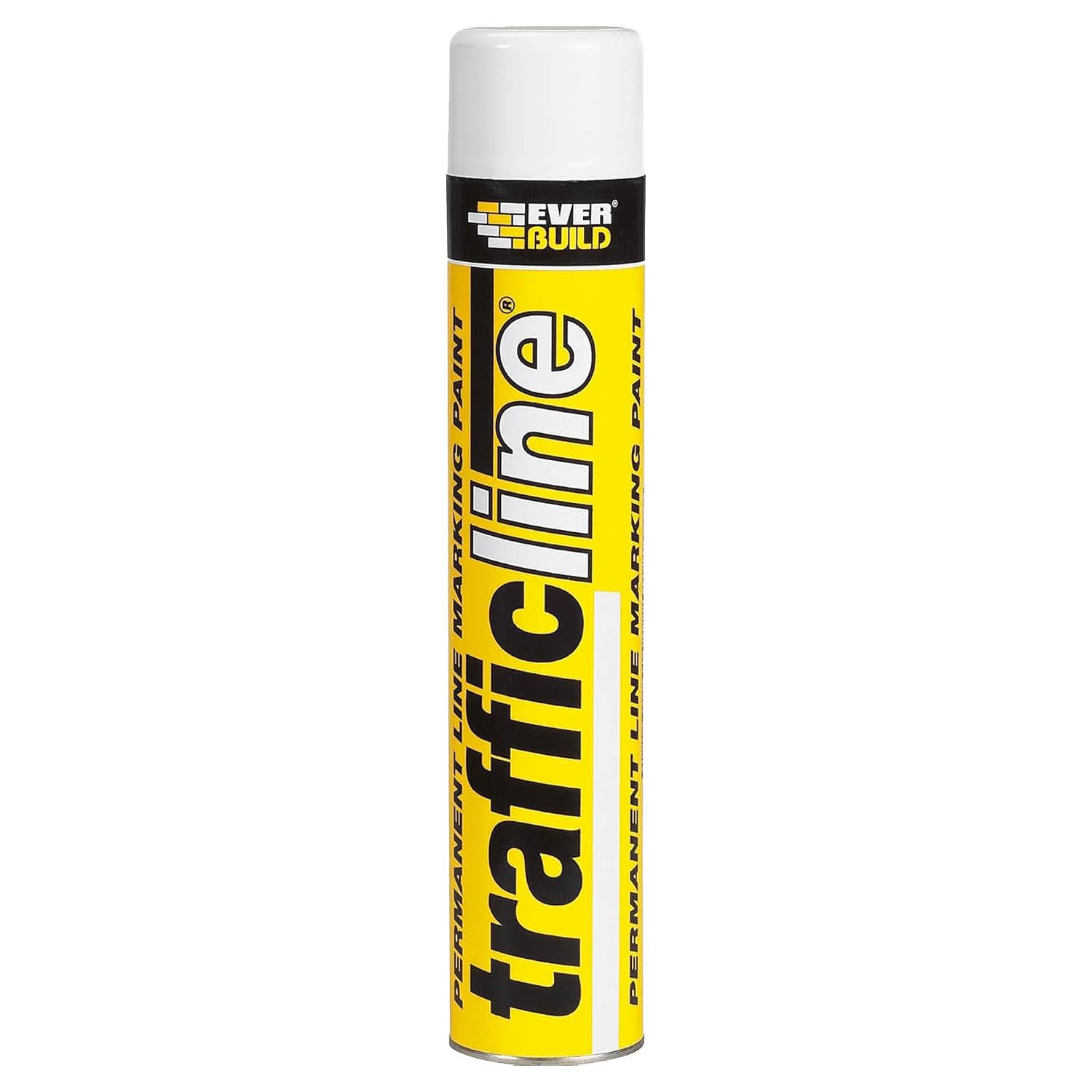 Everbuild Trafficline Permanent Line Marking Spray Paint – Trafficable 1 Hour After Application – White – 700ml