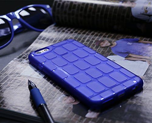 iPhone 6/6s Plus Case WaKase Classy Design Unique Texture Scratch Resistant Soft Flexible Case - Crystal Blue