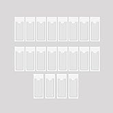 Baitoo Clear Adhesive Pockets Sleeves,Plastic Self Adhesive Label Holders Pockets Holder for Index Cards Planners Cabinets Shelves (1.18"x3.74"(30x95mm)-20PCS)