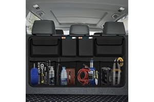 Car Trunk Organizer, Backseat Hanging Organizer with 8 Large Storage Bag -Trunk Organizer for SUV,Truck,Van-Free Your Trunk S