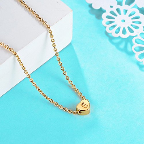 4 Initial+Necklace+14K+Handmade+Personalized+Necklace