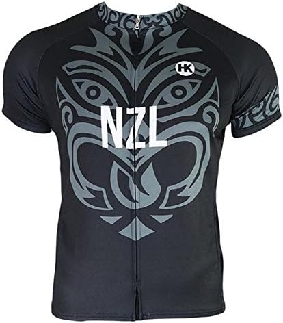 Hill Killer New Zealand Men's Cycling Jersey, Short Sleeve with 3 Rear Pockets