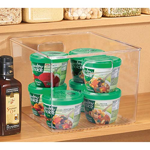 mDesign Plastic Storage Organizer Container Bin for Kitchen