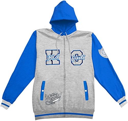Kid Cudi Men's Atomic Zippered Hooded Sweatshirt Grey