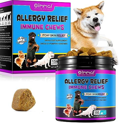 Dog Allergy Relief Chews, Dog Allergy Chews (150 Count), Itch