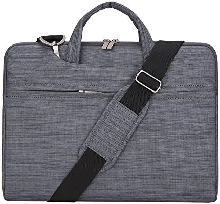 Laptop Bag 15-15.6 Black Multi-functional Business Briefcase Sleeve Pouch /Messenger Case with Handle and Carrying Strap, for Macbook Air/macbook Pro Retina Display, Hp Stream 13(Dark gray, 15） (15.6)