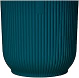 elho Vibes Fold Round 16 Indoor Plant Pot 100% Recycled Plastic Blue