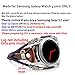 Compatible with Samsung Galaxy Watch Active 40mm Bands, Marval.P 20mm Universal Bands (NO Lug Included) for Galaxy Watch 42mm Leather Replacement Bracelet Strap, Wristbands Wrist (#Dark Black)