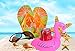 Just-Best Toys for Pool Items - Inflatable Flamingo Drink Holder (6 Packs) with a Mini Air Pump for Water Floats