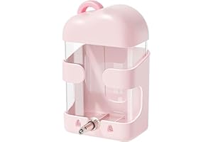 Mini&moe Bird Water Feeder - Automatic Parrot Cage Water Dispenser for Hanging Leak-Proof Parakeet Water Drinker Accessories for Parrot Cockatiel Canary Guinea Pigs Ferrets Rabbits