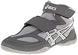 ASICS Matflex 4 GS Wrestling Shoe (Toddler/Little Kid/Big Kid), Granite/White/Black, 3 M US Little Kid