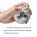 Resbo Metal Core Silver Gyro Ball, Auto Start Wrist Ball Hand Strengthener Wrist Exerciser