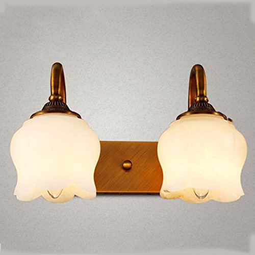 Continental Spiegelleuchte Badezimmer Badezimmerleuchten Wandleuchte Kreative Kupfer Hand Geschnitzte Design Led Spiegel Vorderlichter Amazon De Beleuchtung