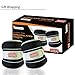 SHOUNg Reflective Ankle/Wrist Weights (1 Pair) with Adjustable Strap for Fitness, Workout, Exercise, Walking, Jogging, Gymnastics, Aerobics and Gym (Black, 10lbs)