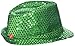 Sequins LED Light up Fedora Hat - Kelly Green