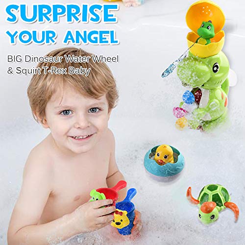 ReechTree Bath Toys for Toddlers 3 4 5 6 Year Old, Including Dinosaur