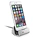 iPhone Charger Dock,Walkas Charge and Sync Stand for iPod,iPhone 5 5s 6 6s plus with Charger Cable (silver)