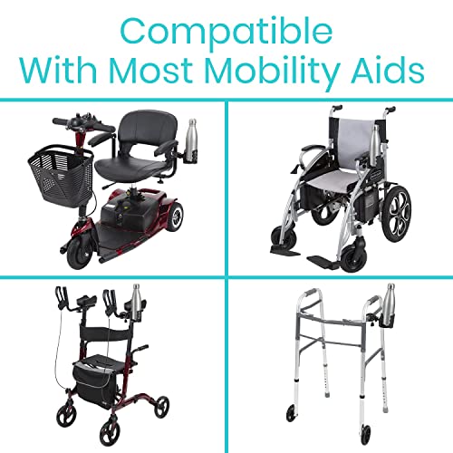 Vive Wheelchair Cup Holder for XL Drinks for Strollers, Walkers