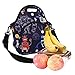 Neoprene Lunch Bag with Zipper Pocket Adjustable Strap Thermal Insulated Lunch Box Waterproof Tote Bag Resusable Lunch Shoulder Bags for Teens Boys Teenage Girls