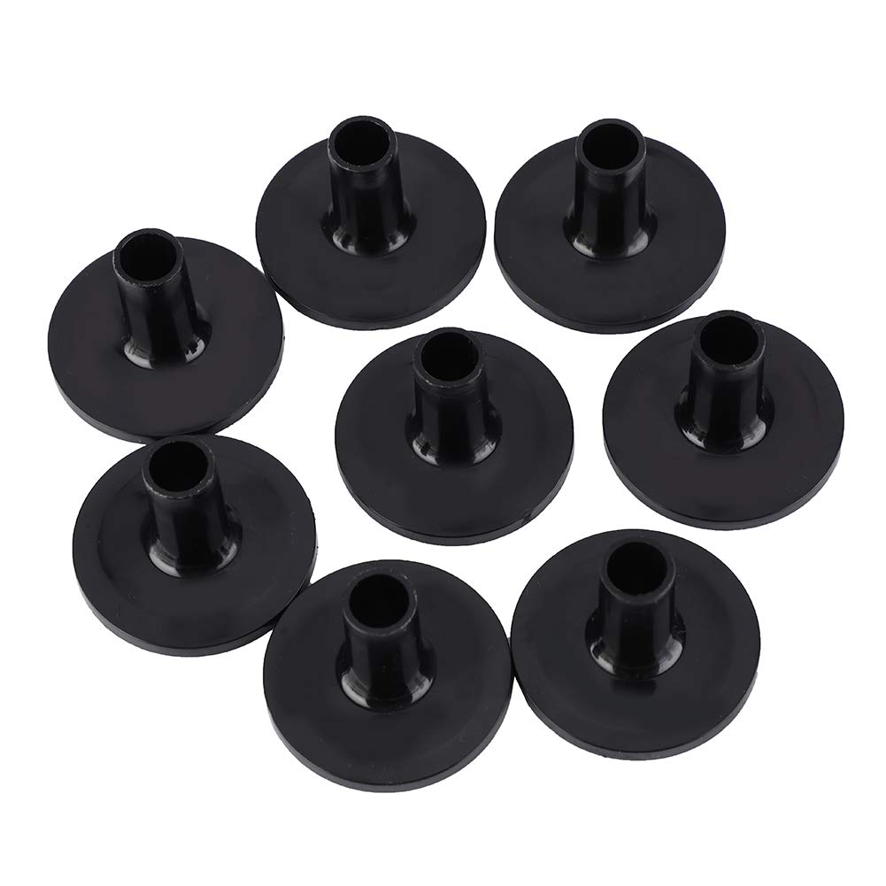 Cymbal Sleeves, RiToEasysports 8 Pcs Plastic Black Drum Long Cymbal Sleeves Drum Kit Cymbal Support Musical Instruments Accessory Musical Instrument Accessories
