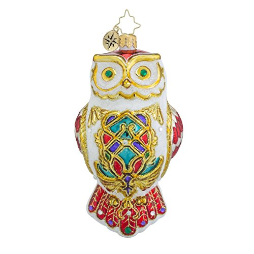 Christopher Radko Owl Fly Away Glass Christmas Ornament - 5.5