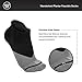 Wanderlust Plantar Fasciitis Compression Socks – Cushion Running Socks for Medical, Travel, Athletic and Sports – Black-Gray 1 Pair