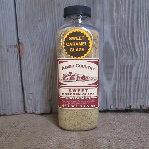 Sweet Caramel Glaze Popcorn Seasoning - 13.5 oz Amish Country Pop Corn Movie Flavor