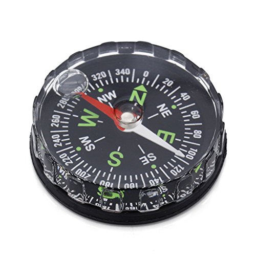 Suriel Mini Pocket Survival Liquid Filled Button Compass for Hiking Camping Outdoor