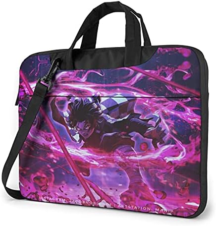 156 Inch Laptop Sleeve Bag Demon Slayer Kimetsu No Yaiba Tablet Briefcase Ultra Portable Protective Shoulder Shockproof Briefcase Sleeve Bags Cover