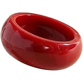 PAIOJVN Fashion Chunky Resin Cuff Bangle Bracelet Colorful Acrylic Geometric Irregular Shaped Wide and Thick Oval Plastic Wristband for Women Gifts Holiday Jewelry