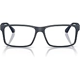 Emporio Armani mens Ea3038 Rectangular Prescription Eyewear Frames