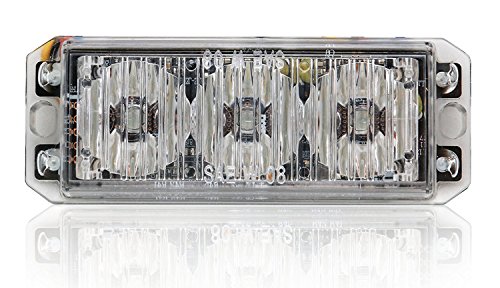 Abrams T3-W Led Grille Emergency Vehicle Warning Strobe Lights - White