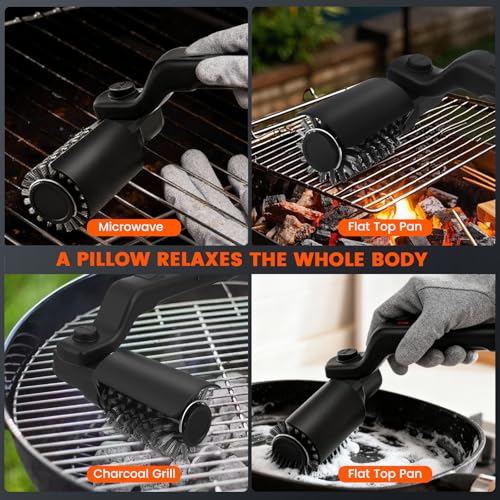 Electric Barbecue Cleaner, Stainless Steel 304.3 Speed, 5 Level Battery Indicator, Electric Barbecue Brush for Cleaning the Barbecue, Suitable for All Grills