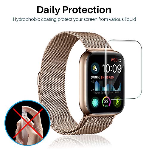 [6 Pack] L K Screen Protector for Apple Watch Series 5/4 40mm, [Full Coverage] [Self Healing] Anti-B - //coolthings.us