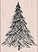 Hero Arts H5806 Woodblock Stamps, Pen and Ink Christmas Tree