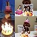 Bolbove Bro'Bear Dog Birthday Hat with Cake & Candles Design Party Costume Accessory Headwear Pink (One Size Fits Most)