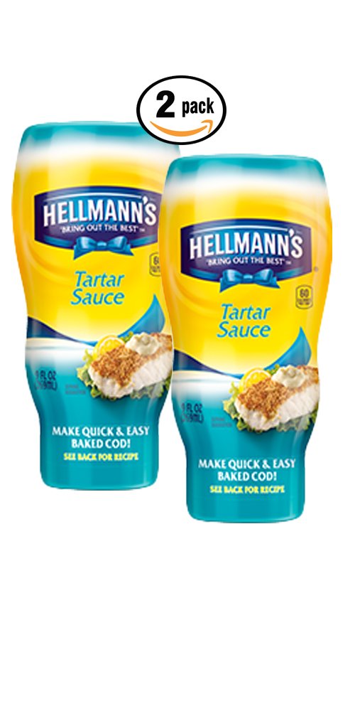 Pack of Two (2) Hellmann's Bring out the Best Tartar Sauce (9 Fl Oz