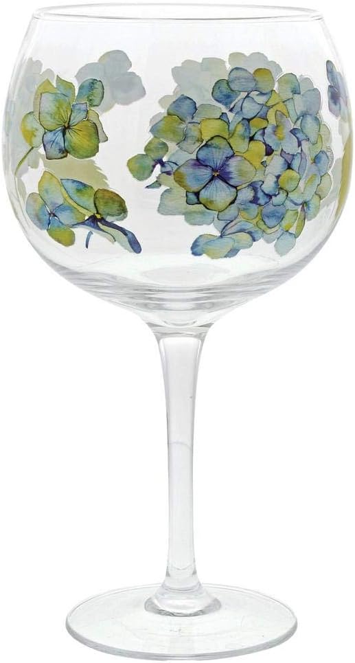 Ginology A29738 Hydrangea Copa Glass, Blue