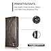 S7 edge Case,Galaxy S7 edge Wallet Case,AKHVRS Slim Genuine Leather Magnet Cover Wallet Leather Case Flip Cover Folio Case,[Card Slot][Wallet][Magnetic Closure] for Samsung Galaxy S7 edge (Brown)