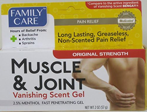 3 Pk. Family Care Muscle &amp; Joint - Vanishing Scent Gel, 2 oz