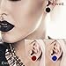 Evevil Wood Mixed Stone Ear Plugs Ear Gauges Double Flared Saddle Stretching Gauge Expander (18 Pairs/36 Pieces,00g-14mm)