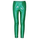 Autumn Baby Girls Bling Bling Mermaid Stretch Leggings Pants
