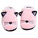 Anddyam Kids Family Cute Cat Household Anti-Slip Indoor Home Slippers for Girls and Boys (1.5-3 Little Kid, Pink, 1.5)
