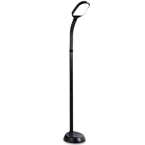Giantex Led Floor Lamp For Reading Gooseneck Standing Lamp Energy Saving Adjustable Brightness Level Floor Light For Living Room Bedroom Office
