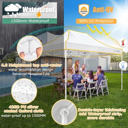 Hoteel 10x15 Heavy Duty Pop Up Canopy Tent Review: Portable Shelter with 4 Sidewalls image 27