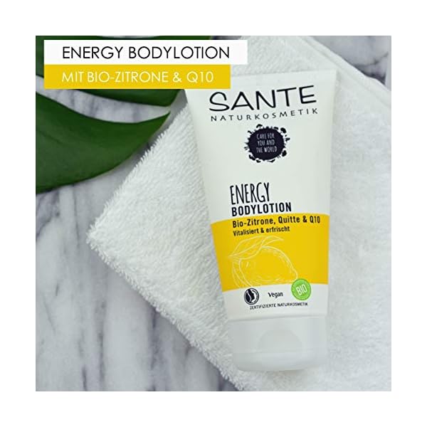 Sante-Naturkosmetik-Energy-Body-Lotion-with-Organic-Lemon-Quince-Q10-Care-for-All-Skin-Revitalising-and-Firming-Vegan-150-ml Sante Energy Body Lotion 150 ml