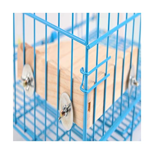 MQUPIN - Trespolo in legno per uccelli piccoli, per parrocchetti, cocorite, pappagallini, adatta anche per criceti…