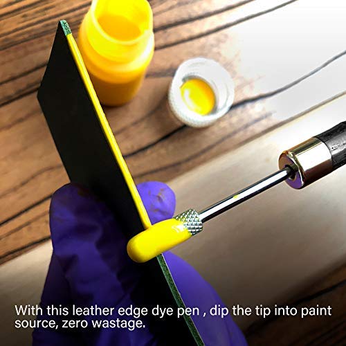 Leather Edge Dye Pen, DIY Leather Top Edge Paint Roller Craft Oil Pen