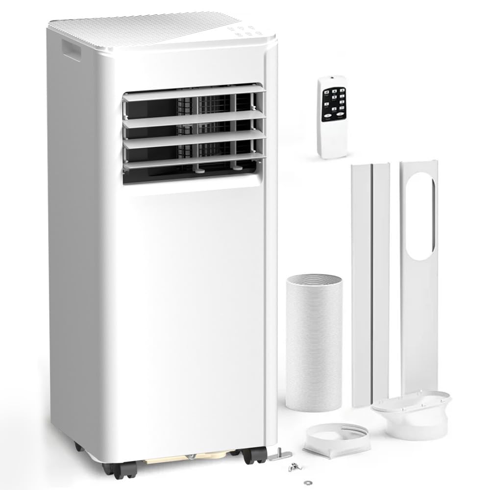 Photo 1 of Electactic Portable Air Conditioner 10000 BTU (ASHRAE), 3-in-1 Mode AC Cools Up to 450 Sq. Ft., LED Display & Remote Control, 24H Timer, AC Unit with Window Kits for Bedroom,Dorm,Office(White)