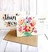 Thank You Cards Floral Set | 36 Flower Thank You Notes with Kraft Envelopes | Blank Inside | Perfect for Baby Showers, Weddings, Bridal Showers, Women, and Business | By Angie Makes